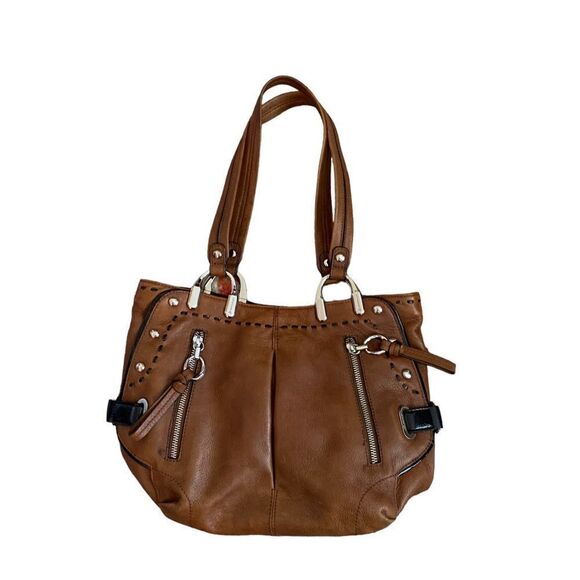 B Markowsky Brown Leather Handbag - Picture 3 of 8